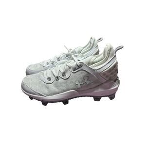 Size 8 Under Armour Harper 8 Elite TPU Men's Baseball Cleats White/Silver New